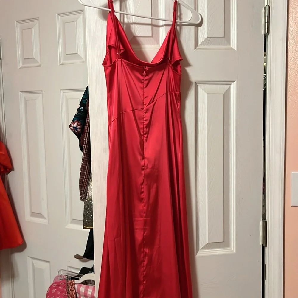 Pink Satin Dress 💕🎀 - Picture 7 of 7